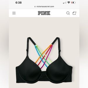 Brand new, never been worn Pink wear every wear t-shirt lightly lined bra